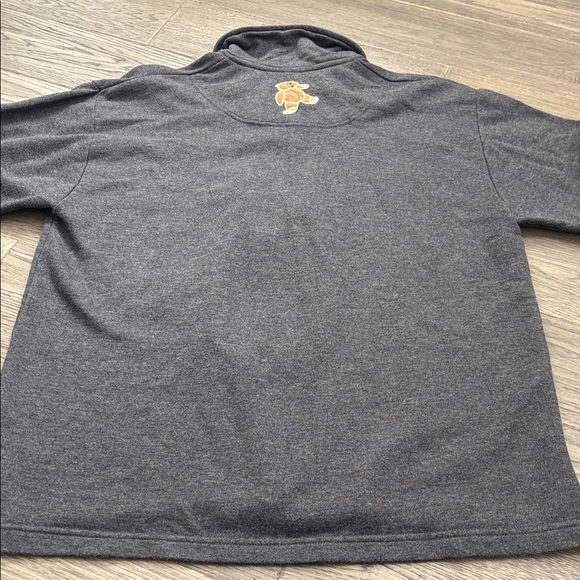 Cottage Cove | Vintage Grey Long Sleeve Polo Sweater with Bear Embroidery Size M - Picture 9 of 10
